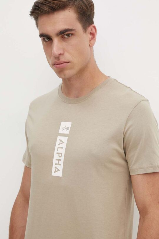 Хлопковая футболка Alpha Industries, бежевый
Хлопковая футболка Alpha Industries, бежевый