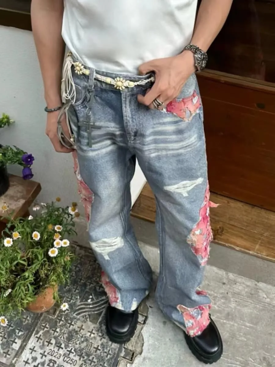 Винтажные рваные джинсы Unisex прямого кроя Cynefoa
Винтажные рваные джинсы Unisex прямого кроя Cynefoa