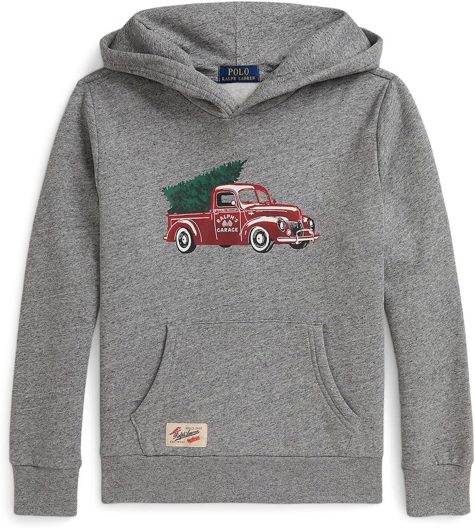 Толстовка с капюшоном из флиса с принтом грузовика Polo Ralph Lauren Kids, Collegiate Heather
Толстовка с капюшоном из флиса с принтом грузовика Polo Ralph Lauren Kids, Collegiate Heather