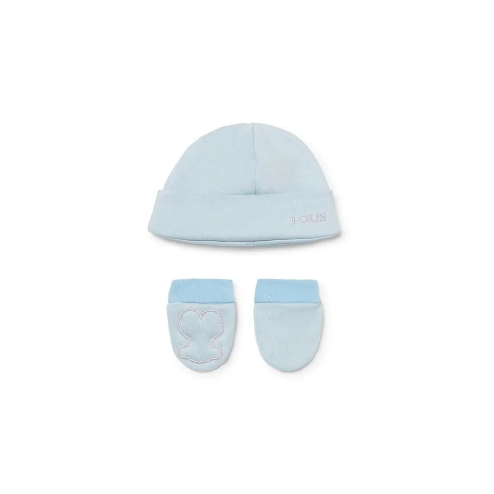 Голубой хлопковый комплект для новорожденного мальчика с вышивкой Tous, синий
Голубой хлопковый комплект для новорожденного мальчика с вышивкой Tous, синий