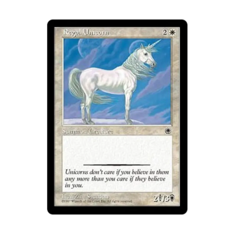 CCG Царственный единорог (клавиша C), MTG - Portal
CCG Царственный единорог (клавиша C), MTG - Portal