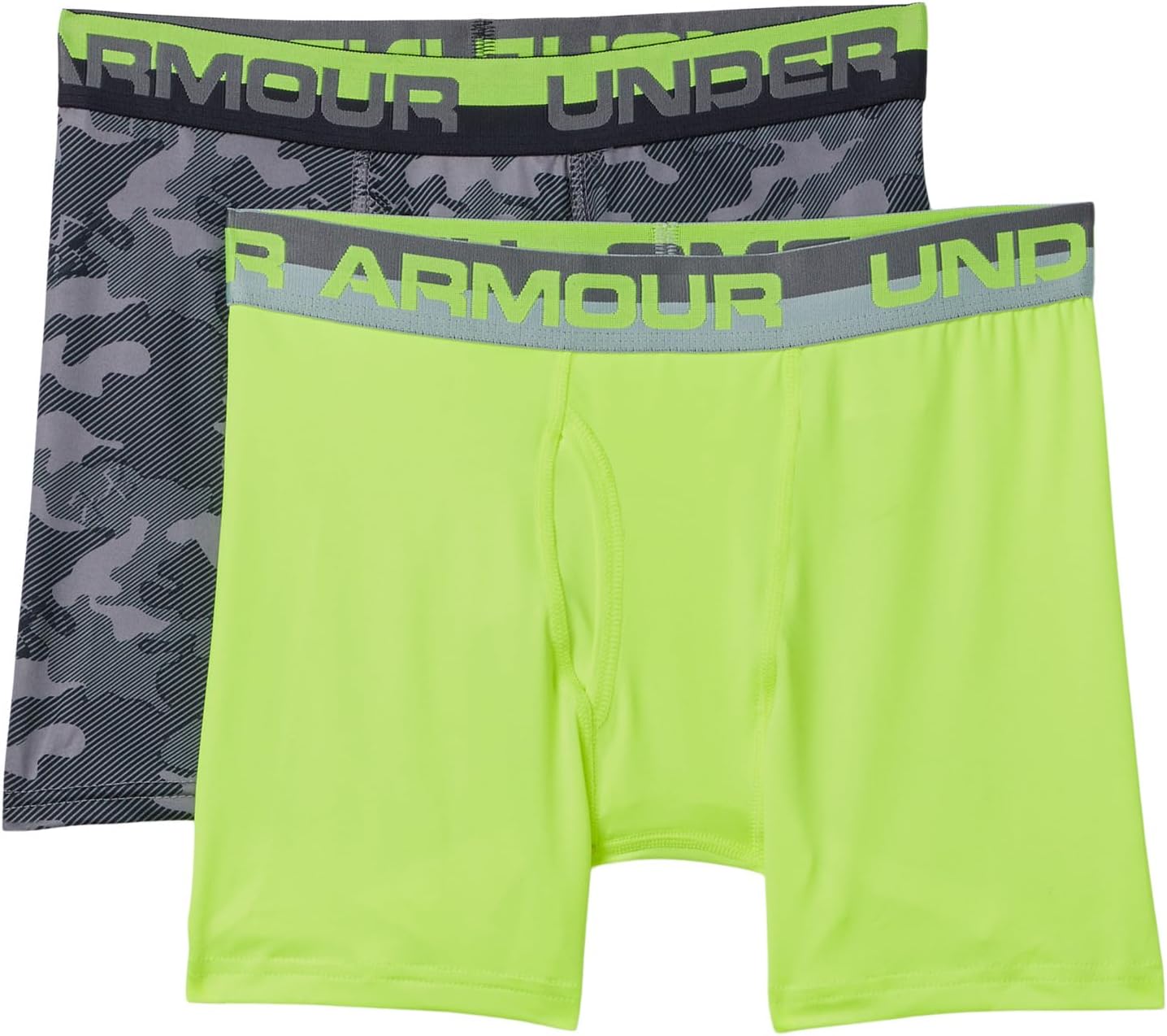Боксеры Under Armour Kids 2-Pack UA Camo Boxer Brief, цвет Graphite
Боксеры Under Armour Kids 2-Pack UA Camo Boxer Brief, цвет Graphite