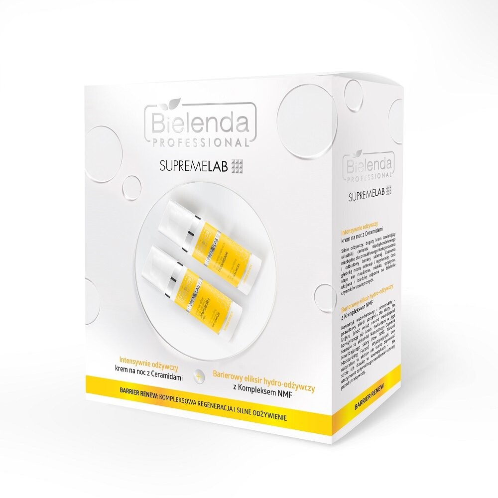 Bielenda Professional SupremeLab Barrier Renew Set интенсивно питательный ночной крем с керамидами 50мл + барьерный гидропитательный эликсир с комплексом NMF
Bielenda Professional SupremeLab Barrier Renew Set интенсивно питательный ночной крем с керамидами 50мл + барьерный гидропитательный эликсир с комплексом NMF