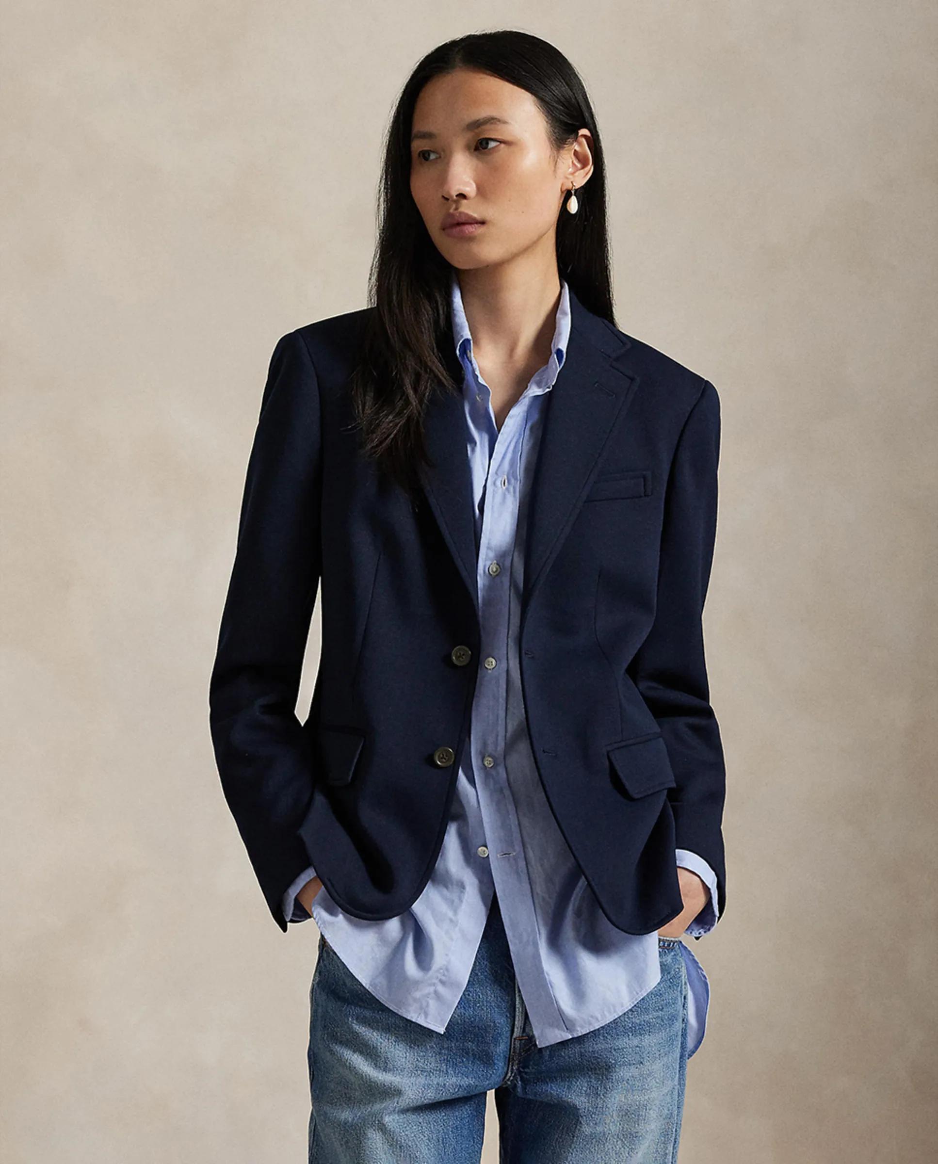 Женский блейзер из хлопковой смеси Polo Ralph Lauren, темно-синий
Женский блейзер из хлопковой смеси Polo Ralph Lauren, темно-синий