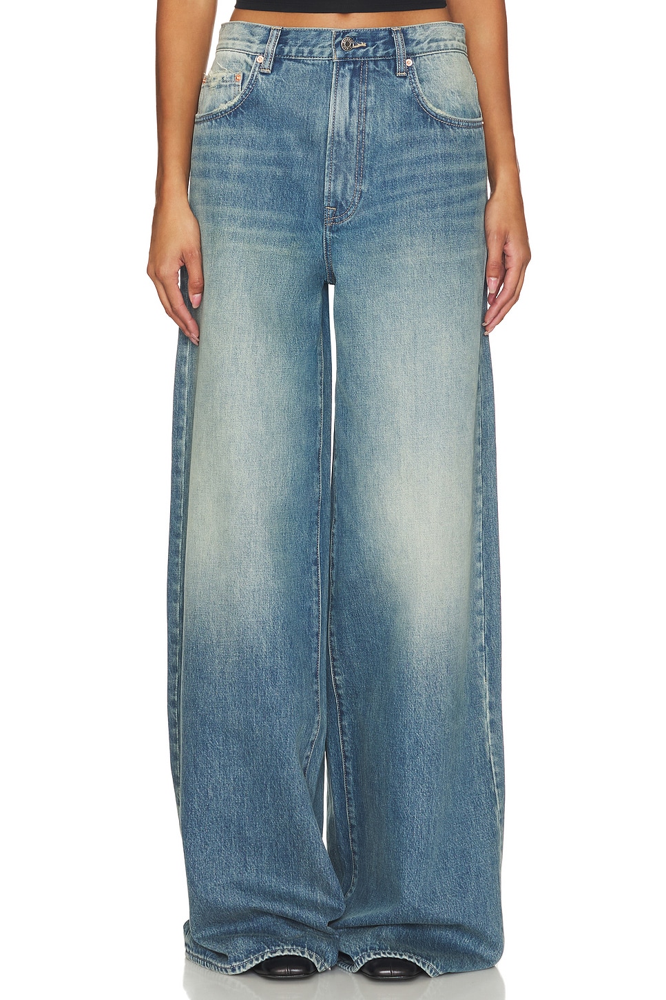 Широкие мешковатые брюки luna средней посадки Grlfrnd, цвет jackson
Широкие мешковатые брюки luna средней посадки Grlfrnd, цвет jackson