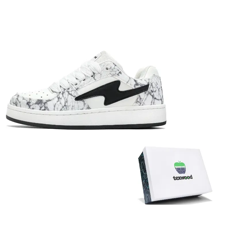 TEXWOOD Унисекс скейтбордские кроссовки бело-черные иридисцентные, цвет White and Black Iridescent
TEXWOOD Унисекс скейтбордские кроссовки бело-черные иридисцентные, цвет White and Black Iridescent