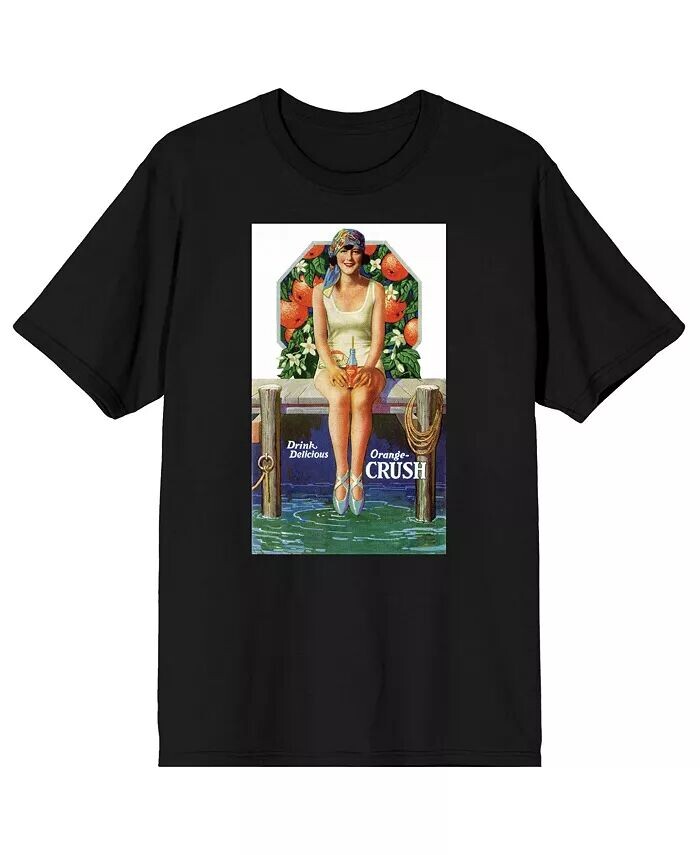 Orange Crush Женщина на скамейке пьет вкусную мужскую черную футболку Orange Crush-3XL Yoo-hoo, черный
Orange Crush Женщина на скамейке пьет вкусную мужскую черную футболку Orange Crush-3XL Yoo-hoo, черный