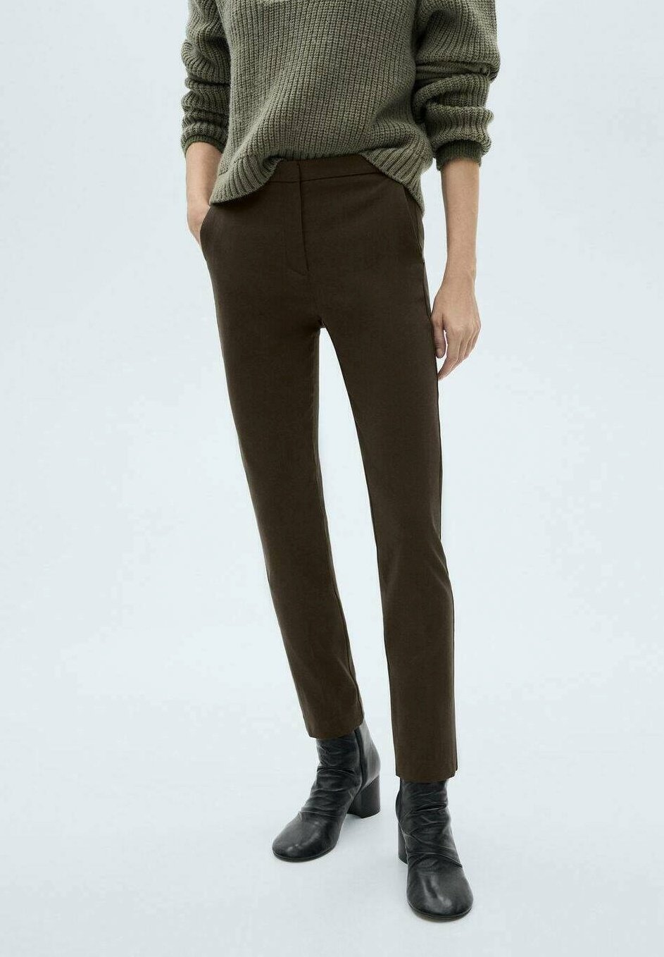 Брюки Mango, хаки
Брюки Mango, хаки