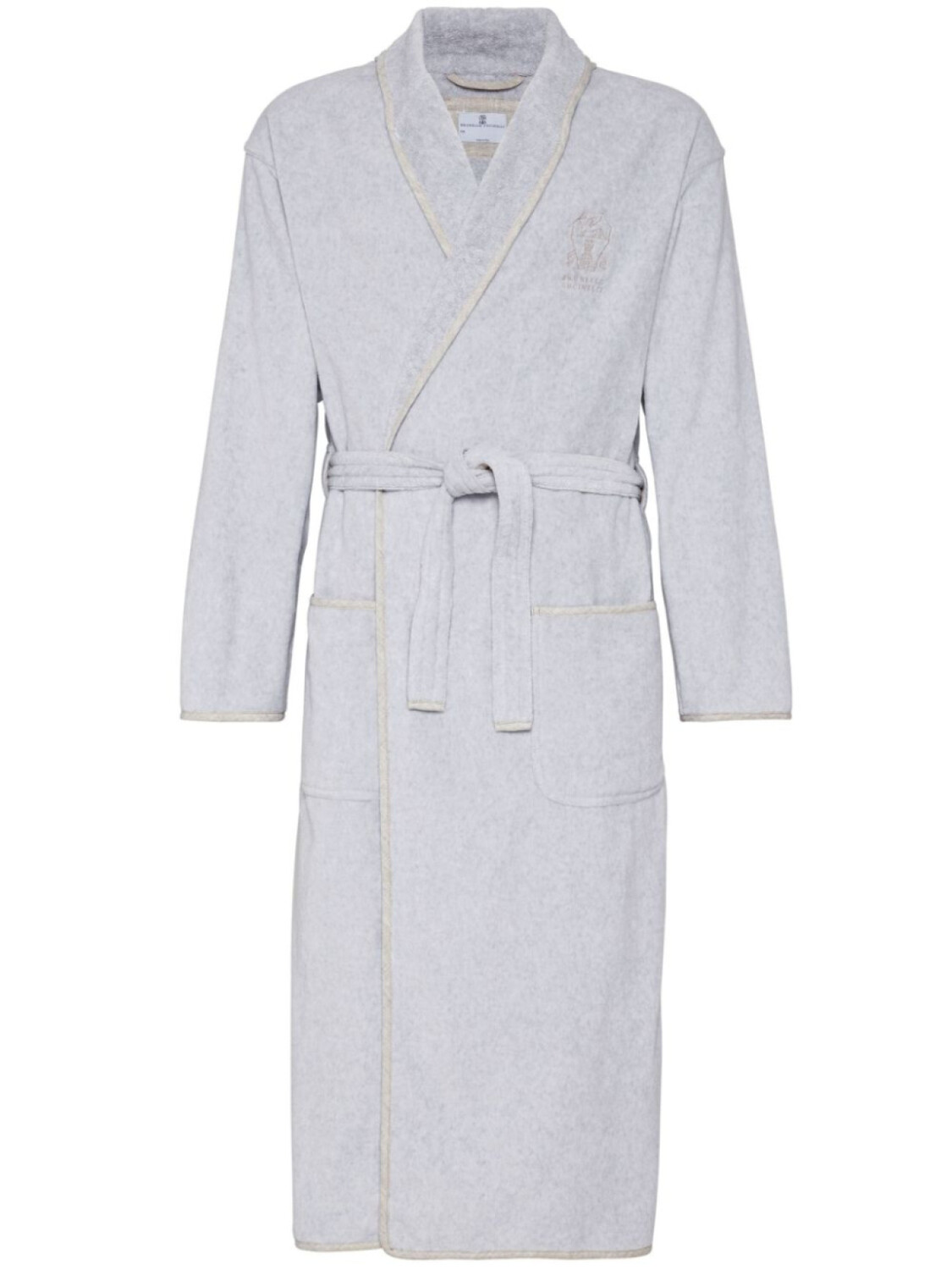 Brunello Cucinelli халат с вышитым логотипом, синий
Brunello Cucinelli халат с вышитым логотипом, синий