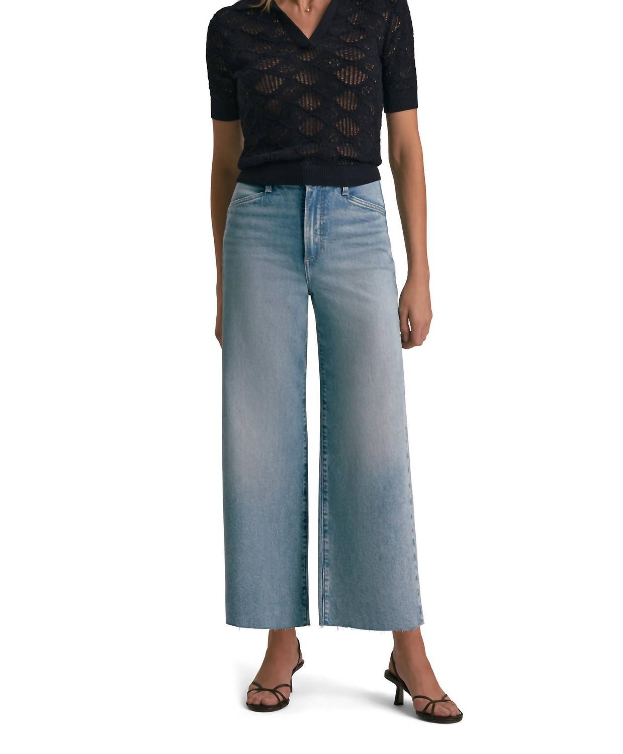 Укороченные джинсы Mischa Super High Rise Wide Leg Crop Jeans в Санта-Барбаре Favorite Daughter, Santa Barbara
Укороченные джинсы Mischa Super High Rise Wide Leg Crop Jeans в Санта-Барбаре Favorite Daughter, Santa Barbara