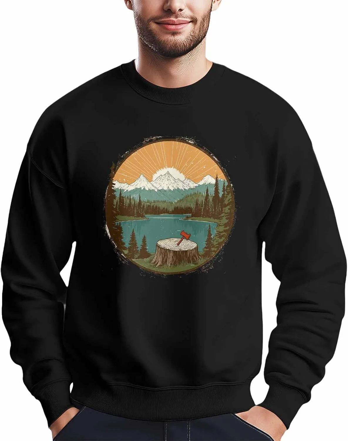 Мужской свитшот с принтом Sunset by The Snow Mountain Lake, лонгслив Winvebermior
Мужской свитшот с принтом Sunset by The Snow Mountain Lake, лонгслив Winvebermior