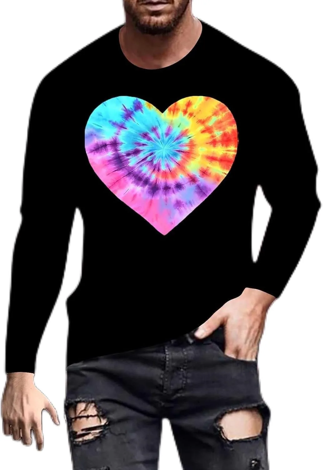 Мужская футболка с принтом в виде сердца на День святого Валентина
Мужская футболка с принтом в виде сердца на День святого Валентина