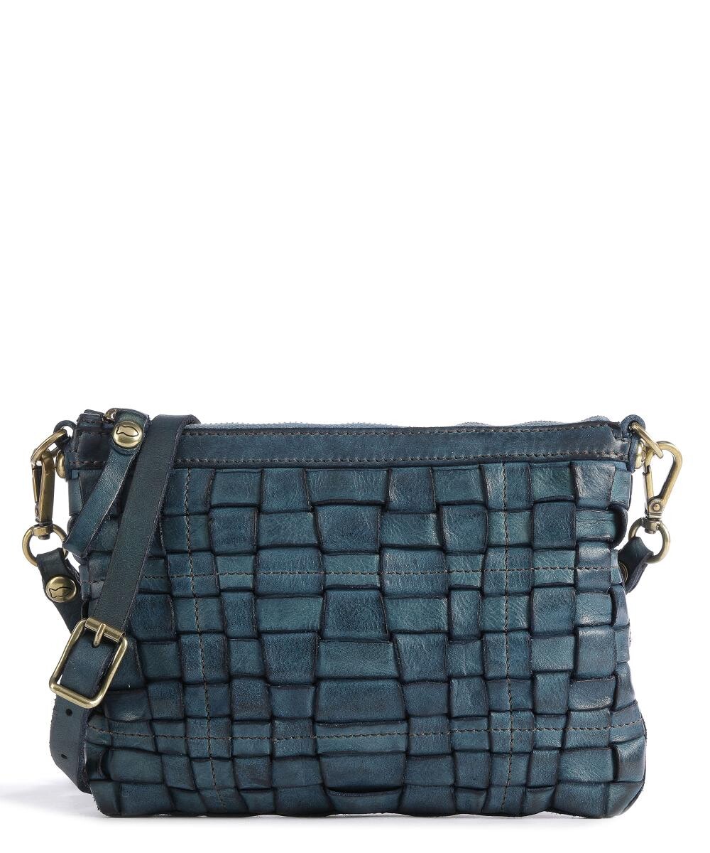 Сумка через плечо Prestige из зернистой яловой кожи. Campomaggi, синий 
Сумка через плечо Prestige из зернистой яловой кожи. Campomaggi, синий