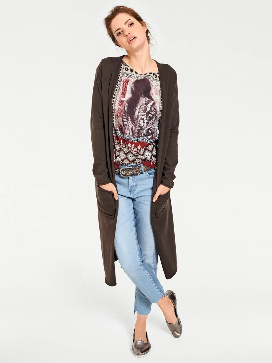 Длинный кардиган LINEA TESINI by Heine, коричневый
Длинный кардиган LINEA TESINI by Heine, коричневый