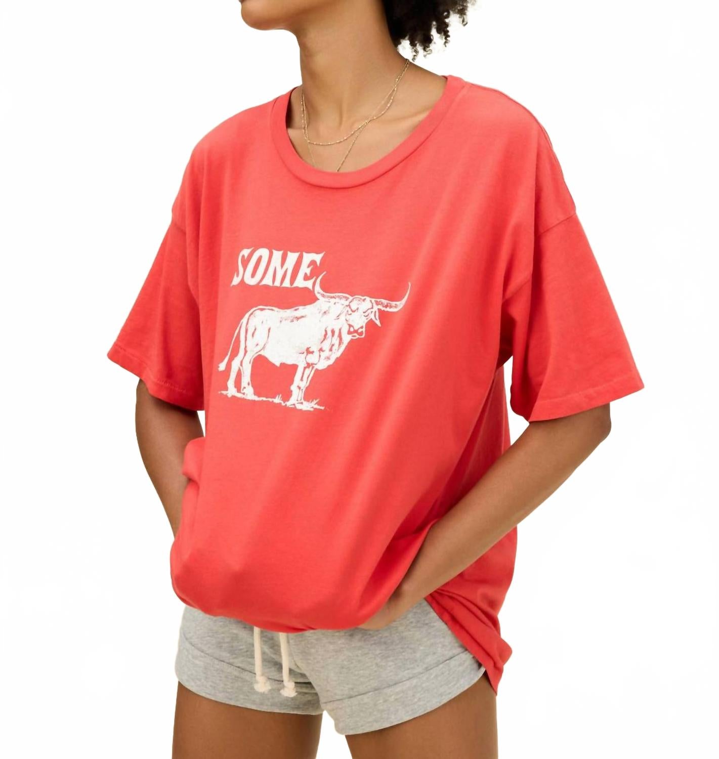 Футболка Some Bull с коротким рукавом в винтажном красном цвете DAYDREAMER
Футболка Some Bull с коротким рукавом в винтажном красном цвете DAYDREAMER