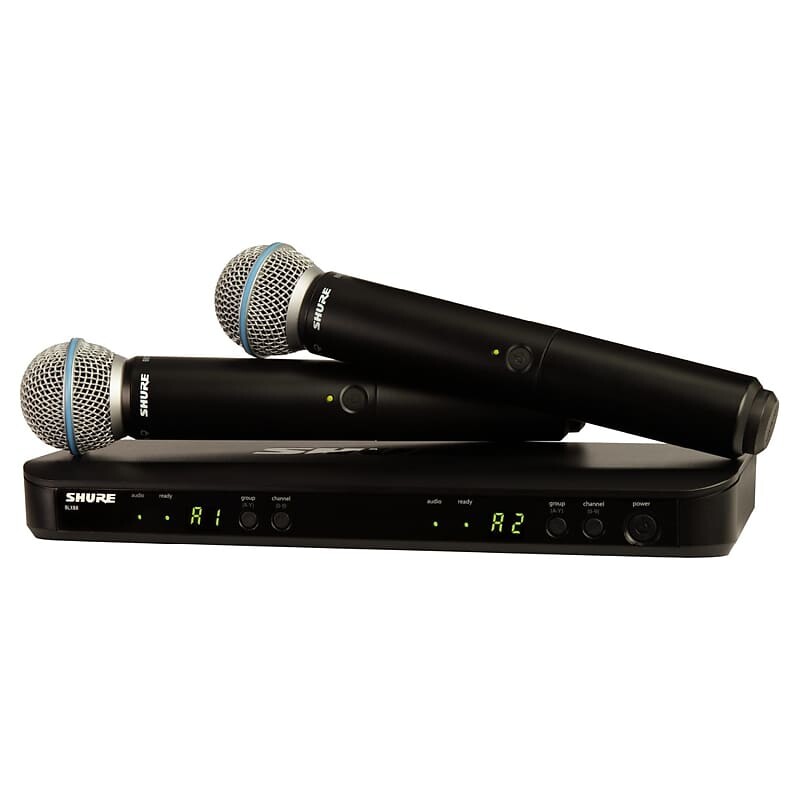 Микрофон Shure BLX288/Beta58 Wireless Handheld Microphones - H10
Микрофон Shure BLX288/Beta58 Wireless Handheld Microphones - H10