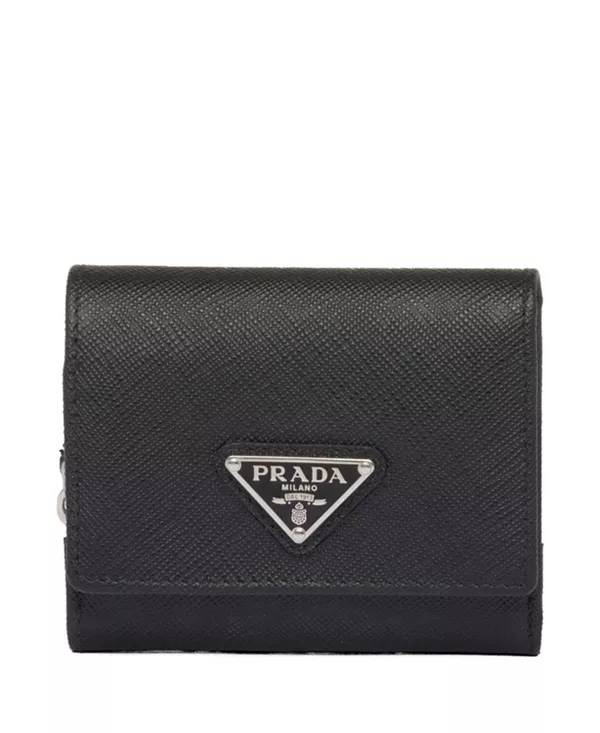 Небольшой кошелек из сафьяновой кожи Prada, черный
Небольшой кошелек из сафьяновой кожи Prada, черный