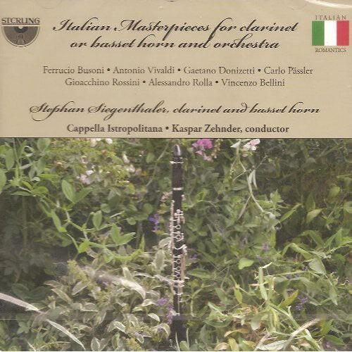 CD диск Siegenthaler / Capella Istropolitana / Zehnder: Italian Masterpieces for Clarinet or Basset Horn
CD диск Siegenthaler / Capella Istropolitana / Zehnder: Italian Masterpieces for Clarinet or Basset Horn
