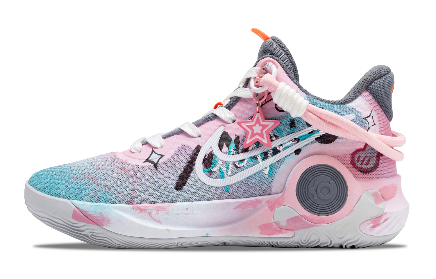 Nike Кроссовки для баскетбола KD Trey 5 IX устойчивые к истиранию и скольжению, mid top, unisex, blue pink
Nike Кроссовки для баскетбола KD Trey 5 IX устойчивые к истиранию и скольжению, mid top, unisex, blue pink