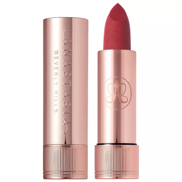 Стойкая матовая и атласно-бархатная помада Anastasia Beverly Hills, цвет sugar plum
Стойкая матовая и атласно-бархатная помада Anastasia Beverly Hills, цвет sugar plum