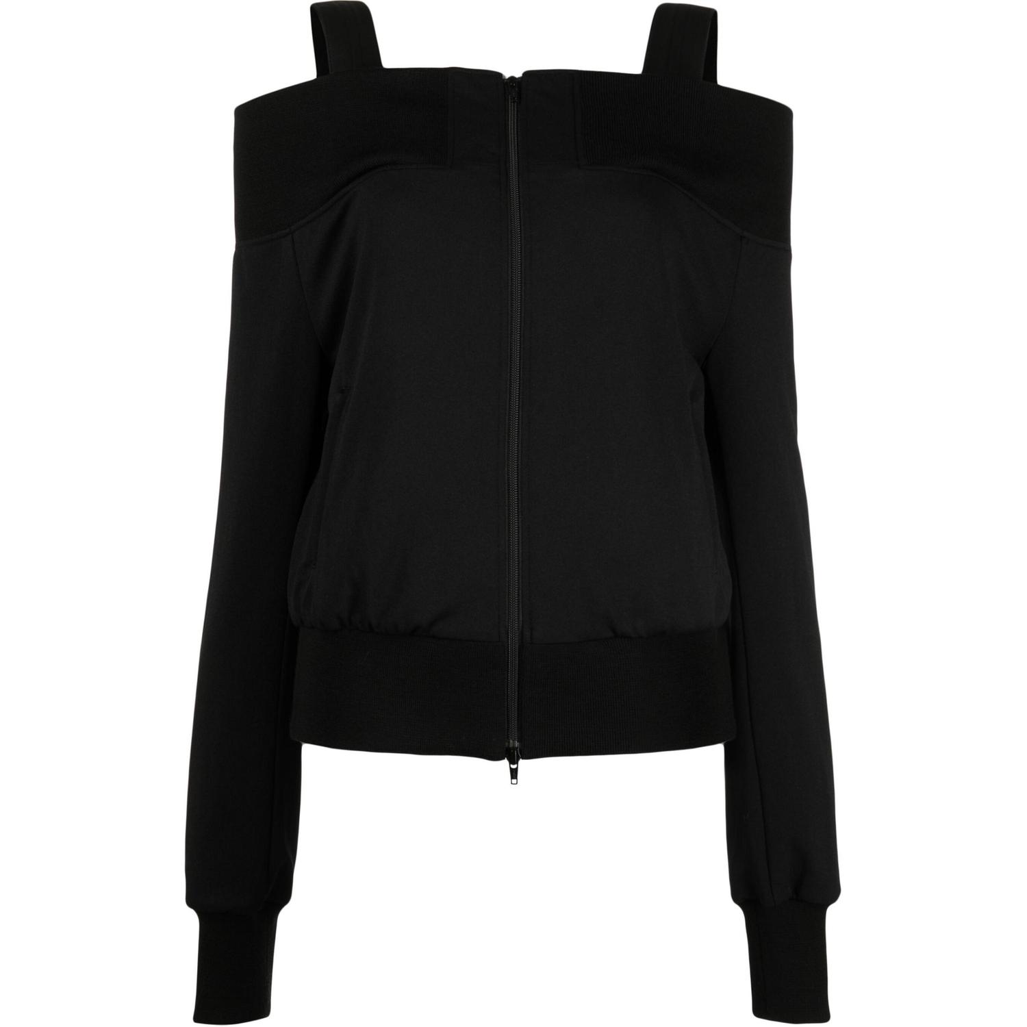 Yohji Yamamoto Вязаная куртка с молнией на одно плечо, Black
Yohji Yamamoto Вязаная куртка с молнией на одно плечо, Black