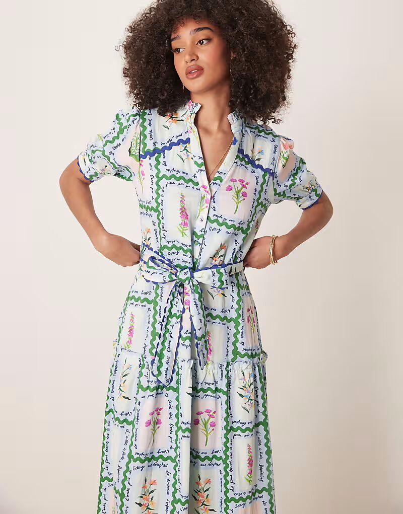 Платье миди Hope & Ivy с пуговицами спереди, многоуровневой юбкой и поясом на талии, цвет многоцветный
Платье миди Hope & Ivy с пуговицами спереди, многоуровневой юбкой и поясом на талии, цвет многоцветный