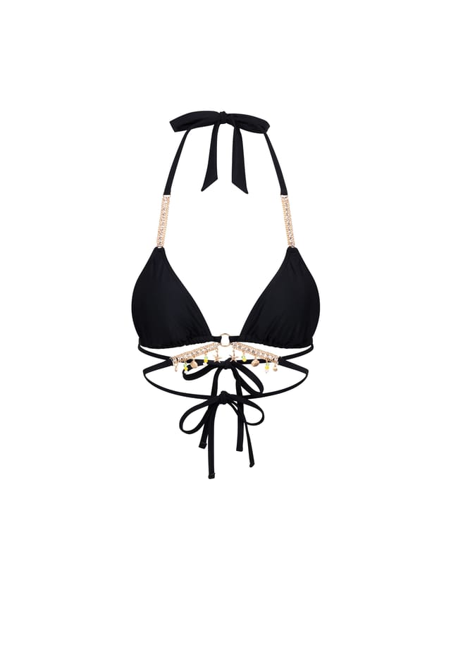 Верх бикини Seychelles со сверкающими подвесками Moda Minx, черный
Верх бикини Seychelles со сверкающими подвесками Moda Minx, черный
