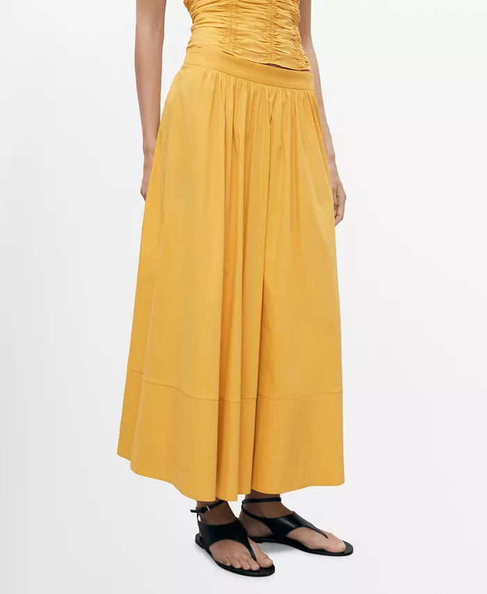 Женская длинная юбка со сборками MANGO, желтый
Женская длинная юбка со сборками MANGO, желтый