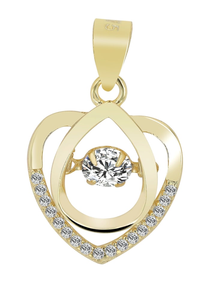 Adeliás Женский кулон - Сердце. Кулон в форме сердца из серебра 925 пробы с кубическим цирконием в золотой оправе
Adeliás Женский кулон - Сердце. Кулон в форме сердца из серебра 925 пробы с кубическим цирконием в золотой оправе