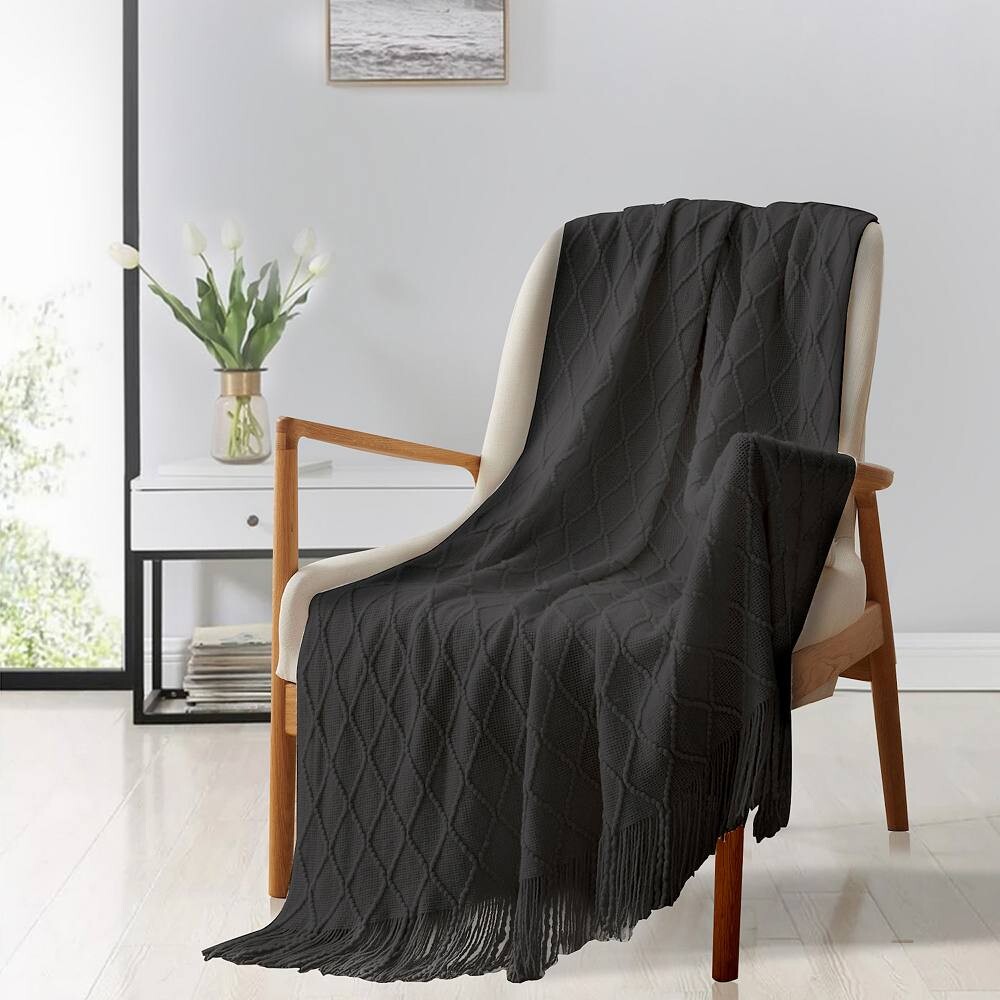Двустороннее супермягкое и уютное плед Unikome ромбовидной вязки, цвет Dark Gray
Двустороннее супермягкое и уютное плед Unikome ромбовидной вязки, цвет Dark Gray