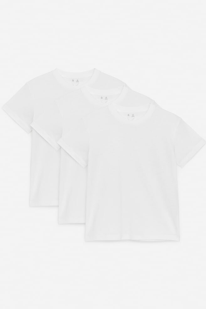 Футболка с круглым вырезом, 3 шт. в упаковке Arket, белый
Футболка с круглым вырезом, 3 шт. в упаковке Arket, белый