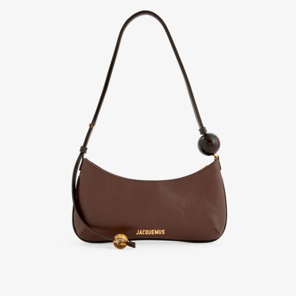 Кожаная сумка через плечо le bisou perle Jacquemus, коричневый
Кожаная сумка через плечо le bisou perle Jacquemus, коричневый