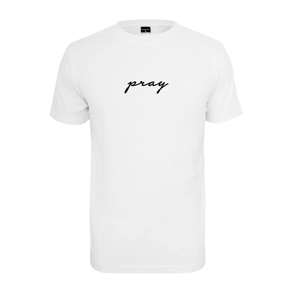 Футболка Mister Tee Pray Emb, белый 
Футболка Mister Tee Pray Emb, белый