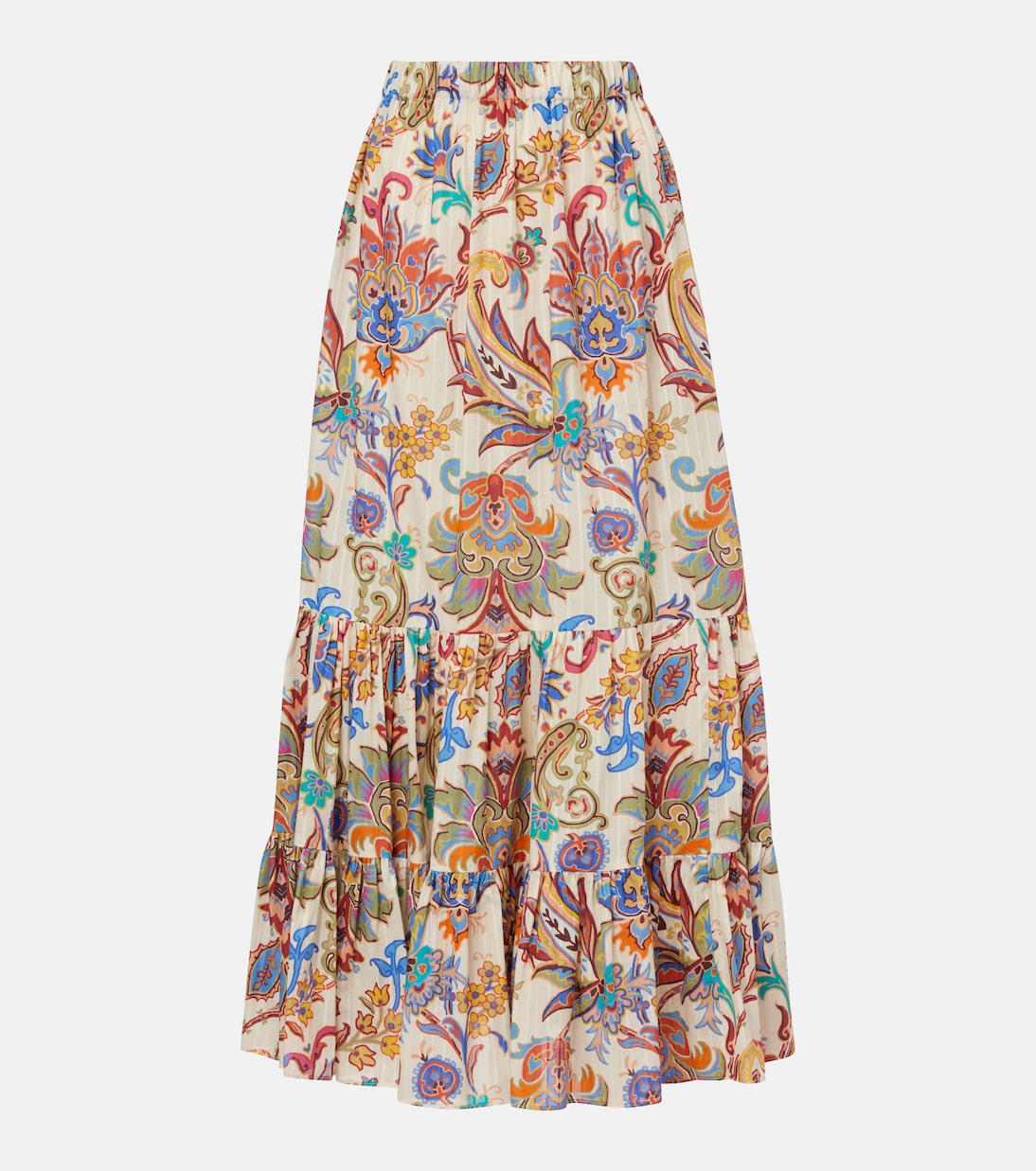 Многослойная хлопковая юбка макси с узором пейсли Etro, Stampa F. Do Bianco
Многослойная хлопковая юбка макси с узором пейсли Etro, Stampa F. Do Bianco