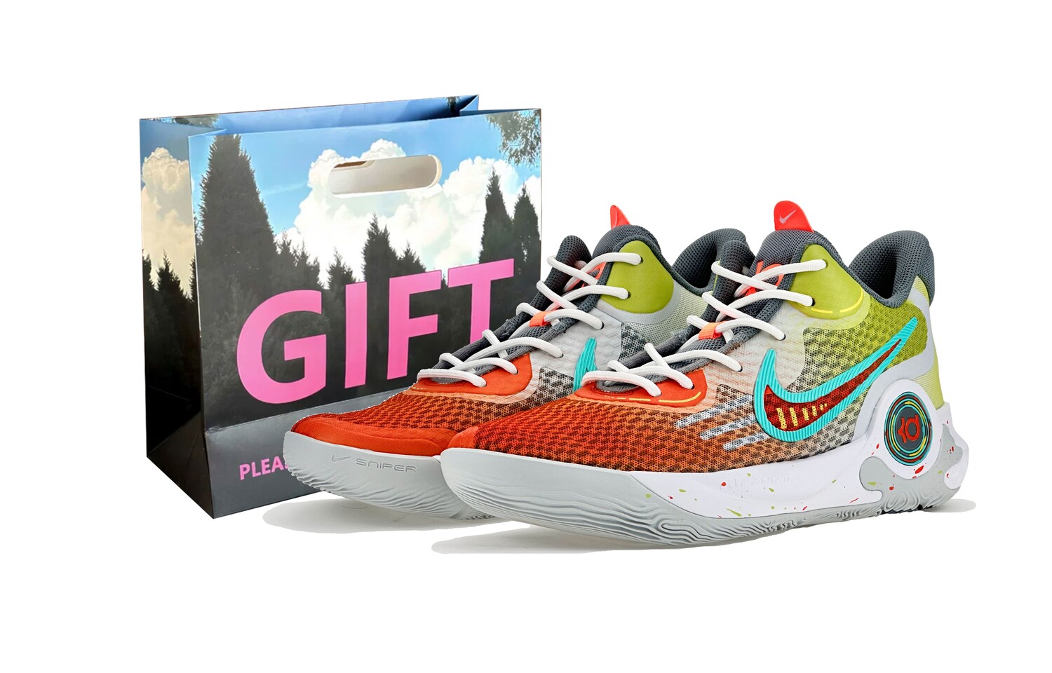 Баскетбольные кроссовки KD Trey 5 IX унисекс средней высоты оранжевого/желтого/зеленого цвета Nike
Баскетбольные кроссовки KD Trey 5 IX унисекс средней высоты оранжевого/желтого/зеленого цвета Nike