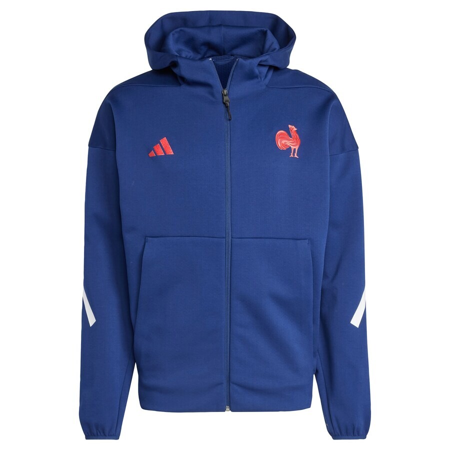 Спортивная толстовка ADIDAS PERFORMANCE Athletic Zip-Up Hoodie France Travel Z.N.E., темно-синий 
Спортивная толстовка ADIDAS PERFORMANCE Athletic Zip-Up Hoodie France Travel Z.N.E., темно-синий