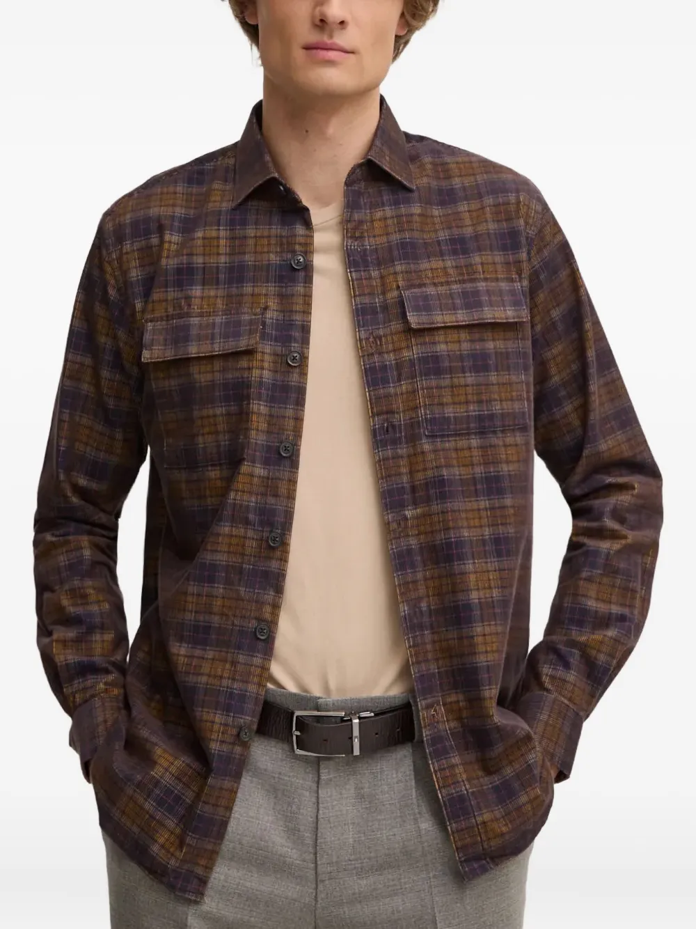 Вельветовая рубашка в клетку LIU JO, коричневый
Вельветовая рубашка в клетку LIU JO, коричневый