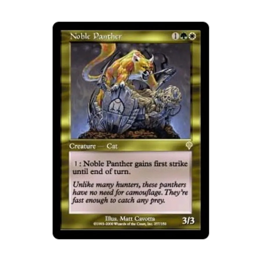 CCG Благородная пантера (клавиша R), MTG - Invasion
CCG Благородная пантера (клавиша R), MTG - Invasion