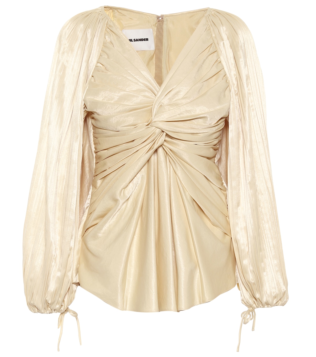Топ из атласа со сборками Jil Sander, Medium Beige
Топ из атласа со сборками Jil Sander, Medium Beige