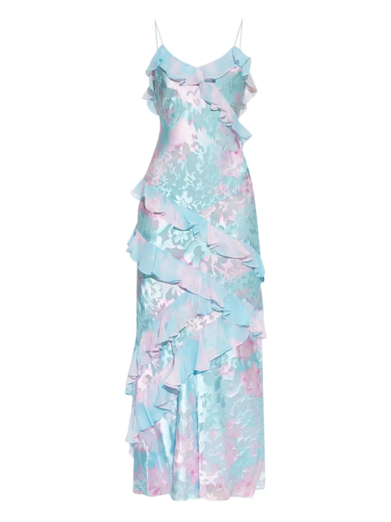 Длинное платье с оборками LoveShackFancy, синий
Длинное платье с оборками LoveShackFancy, синий