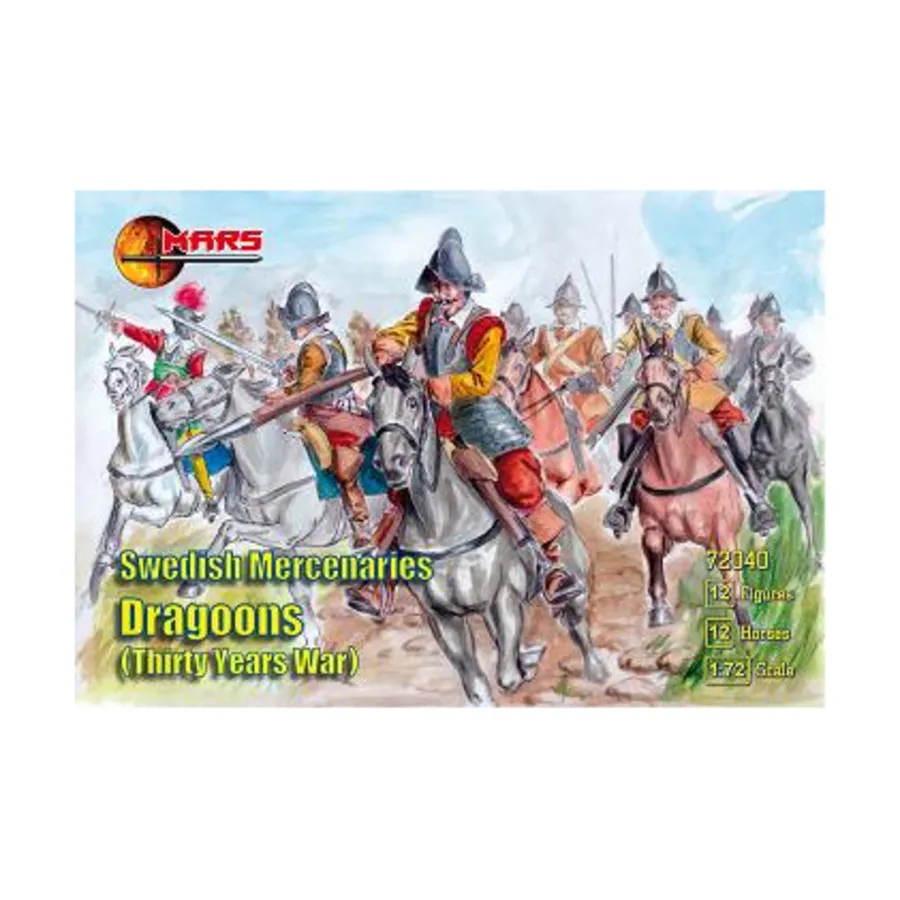 Шведские наемники-драгуны, Thirty Years War Miniatures (1:72) (Mars Figures)
Шведские наемники-драгуны, Thirty Years War Miniatures (1:72) (Mars Figures)