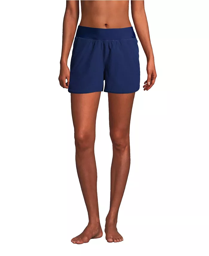 Женские шорты для плавания с защитой от солнца UPF 50 и встроенными трусиками, длина 3" Lands' End, синий
Женские шорты для плавания с защитой от солнца UPF 50 и встроенными трусиками, длина 3" Lands' End, синий