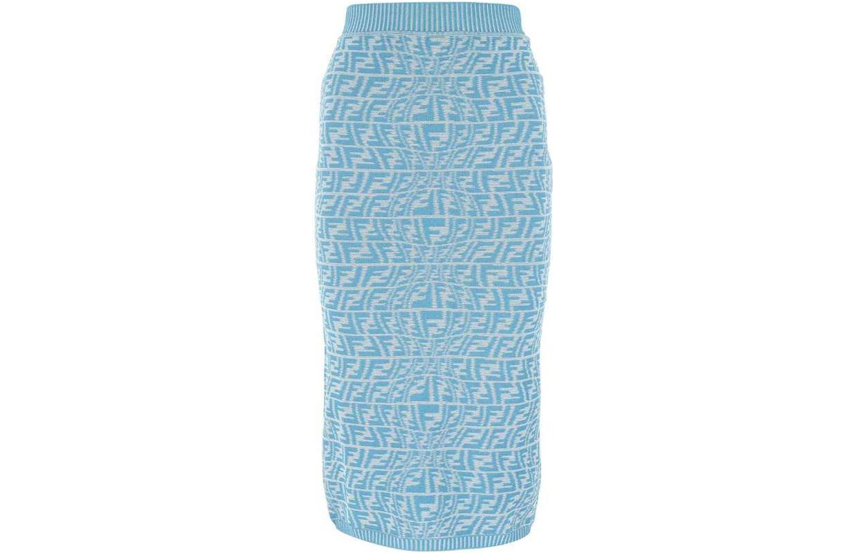 FENDI Повседневная длинная юбка женская синяя
FENDI Повседневная длинная юбка женская синяя