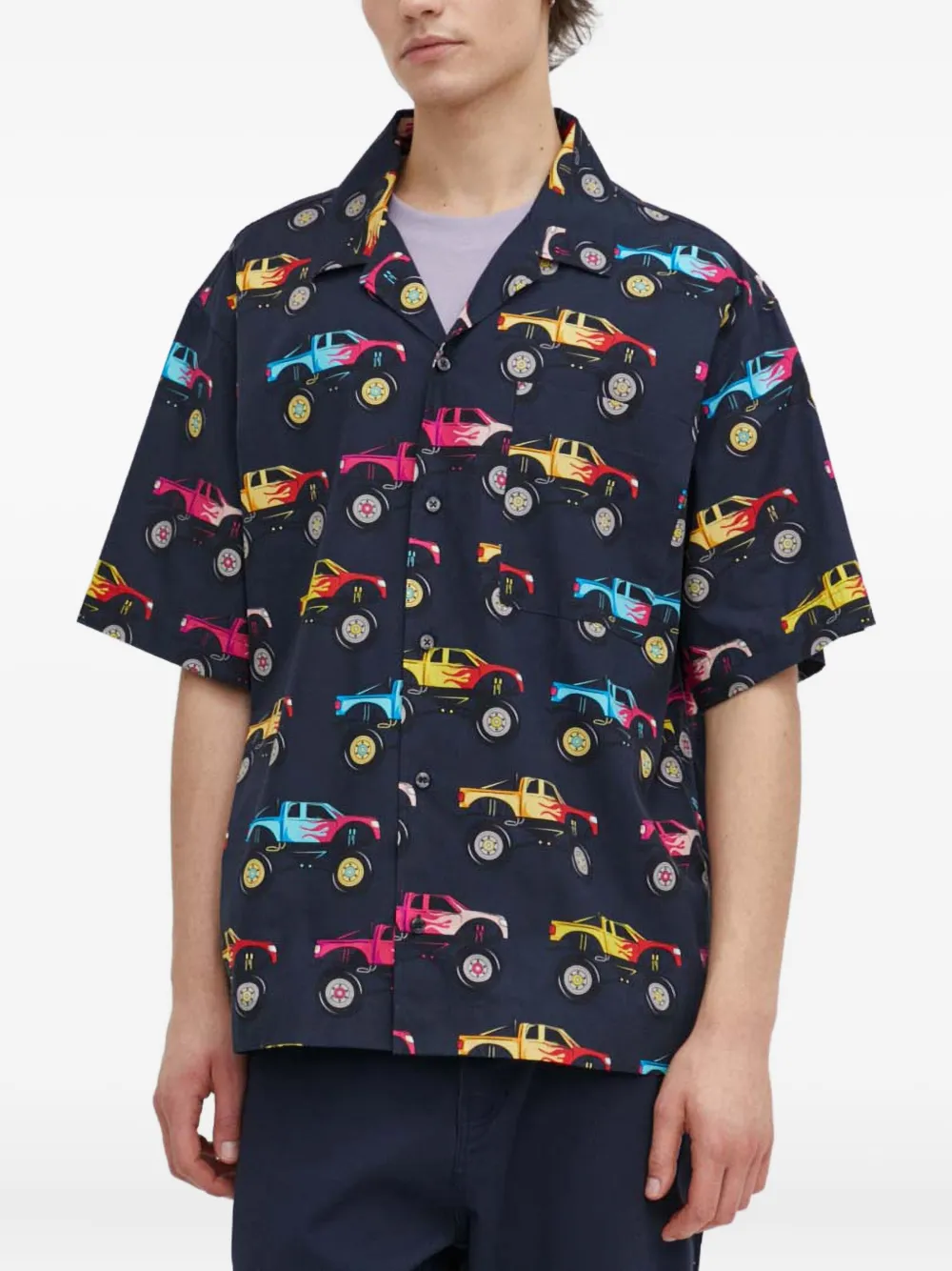 Рубашка с короткими рукавами и узором Hugo, черный
Рубашка с короткими рукавами и узором Hugo, черный