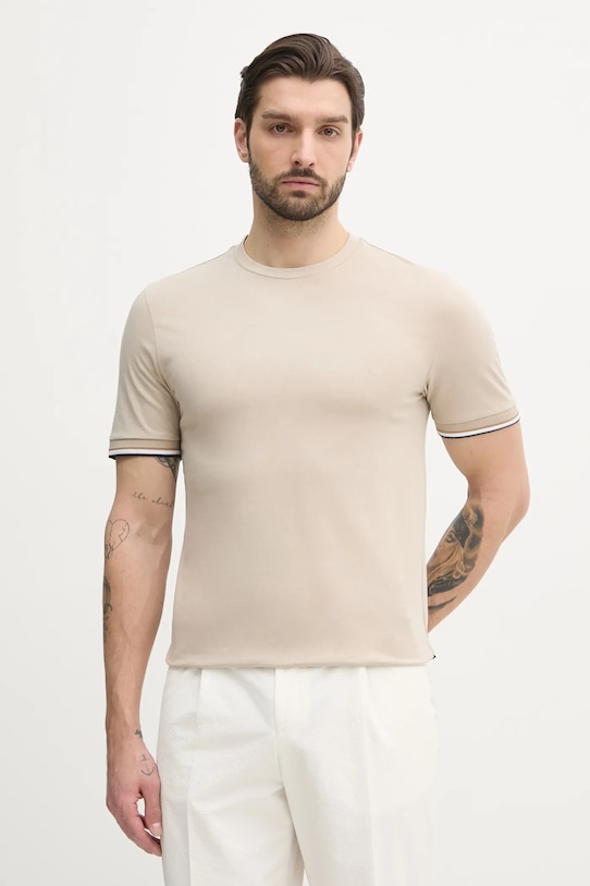 Хлопковая футболка Boss, бежевый
Хлопковая футболка Boss, бежевый