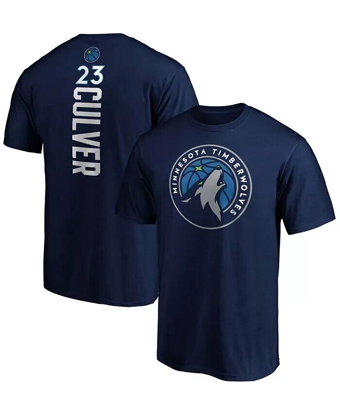 Мужская темно-синяя футболка с логотипом Jarrett Culver Minnesota Timberwolves Playmaker, именем и номером Fanatics
Мужская темно-синяя футболка с логотипом Jarrett Culver Minnesota Timberwolves Playmaker, именем и номером Fanatics