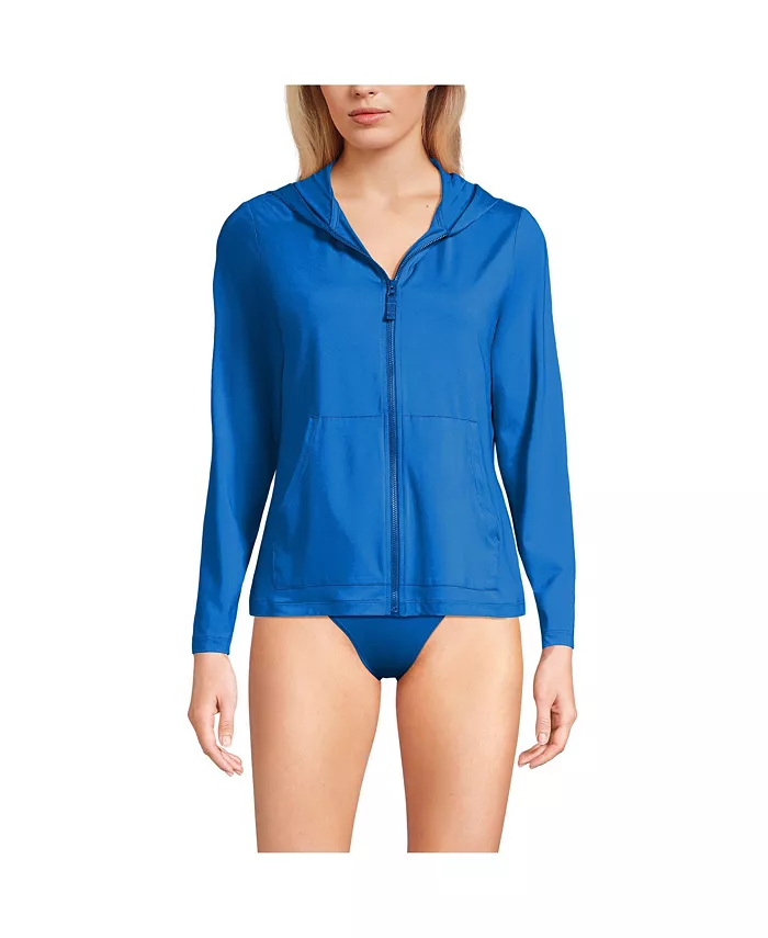 Женская худи-рубашка с длинным рукавом и молнией SunShade UPF 50 для защиты от солнца Lands' End, синий
Женская худи-рубашка с длинным рукавом и молнией SunShade UPF 50 для защиты от солнца Lands' End, синий