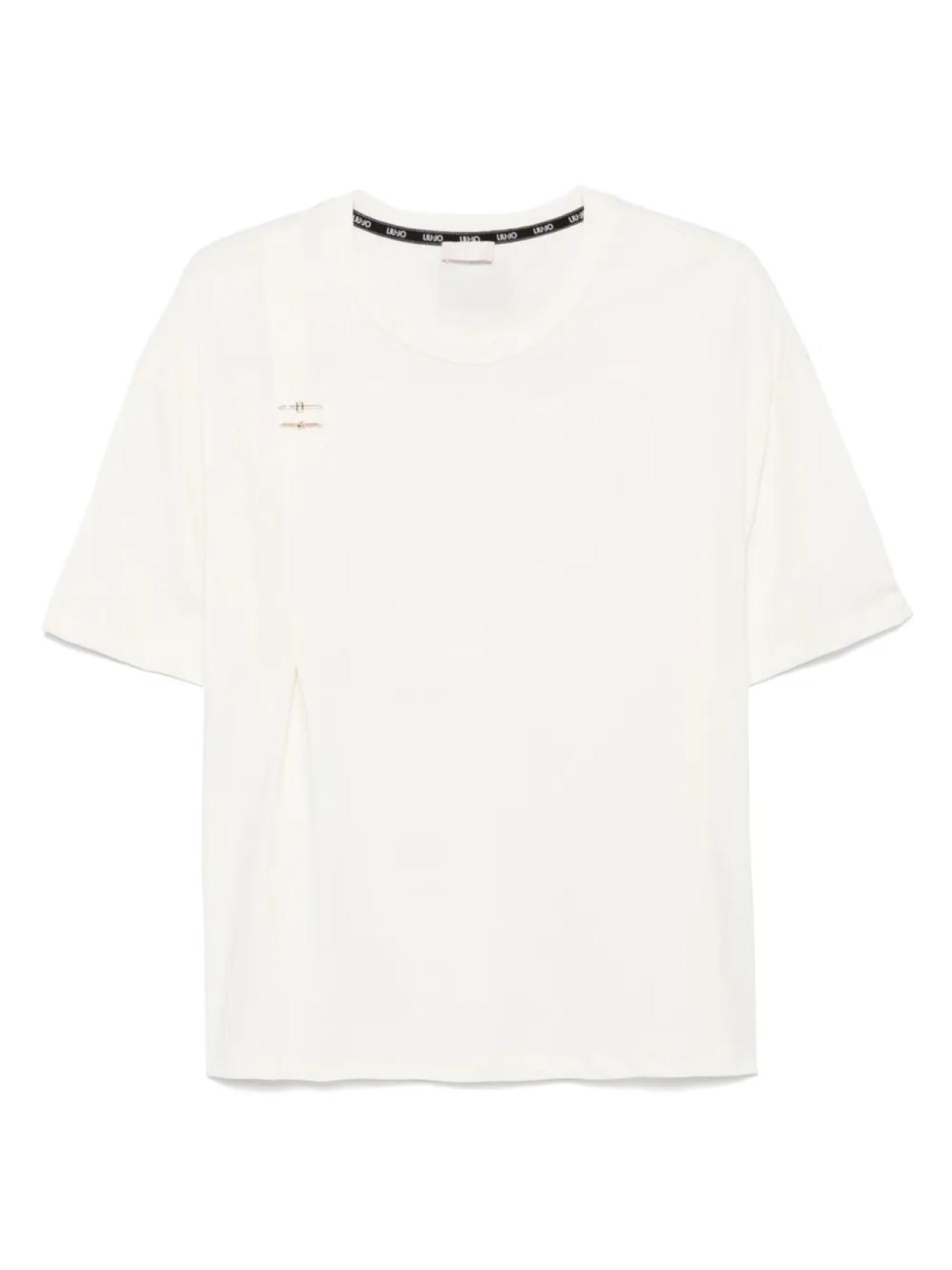 Футболка с аппликацией LIU JO, белый 
Футболка с аппликацией LIU JO, белый