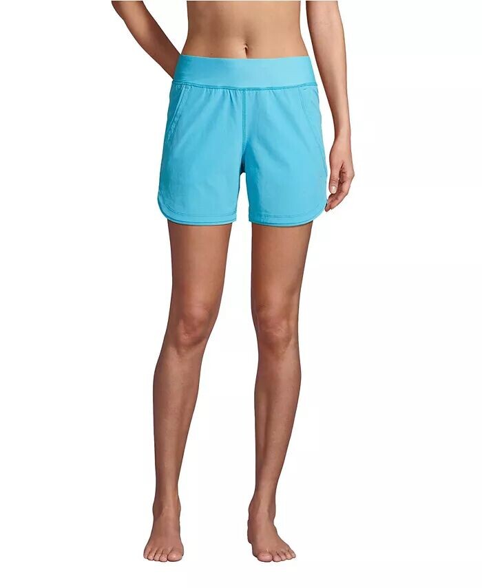 Женские шорты для плавания 5 дюймов с трусиками Lands' End, синий
Женские шорты для плавания 5 дюймов с трусиками Lands' End, синий