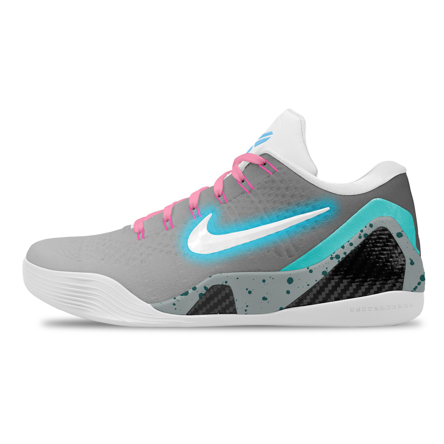 Баскетбольные кроссовки Kobe 9 Basketball Shoes Unisex Low-Top Gray/Blue/Green Nike 
Баскетбольные кроссовки Kobe 9 Basketball Shoes Unisex Low-Top Gray/Blue/Green Nike